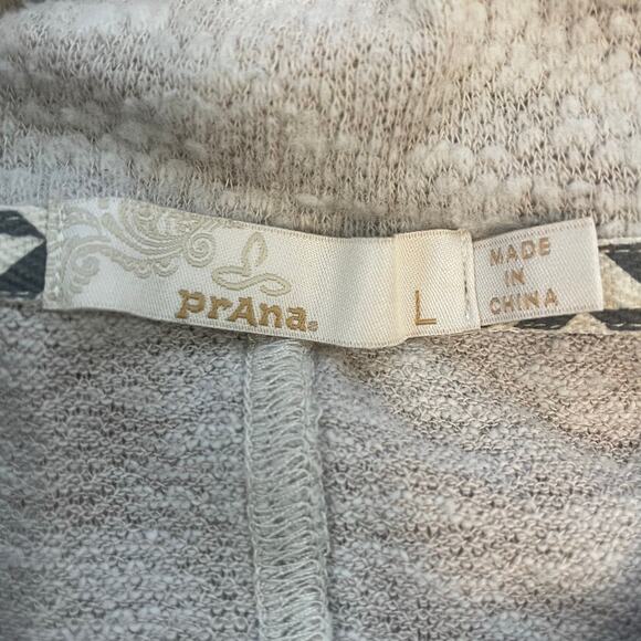 prAna Cowl Neck Pullover Sweatshirt Gray L Soft Knit Long Sleeve Eco Fabric - Picture 3 of 8